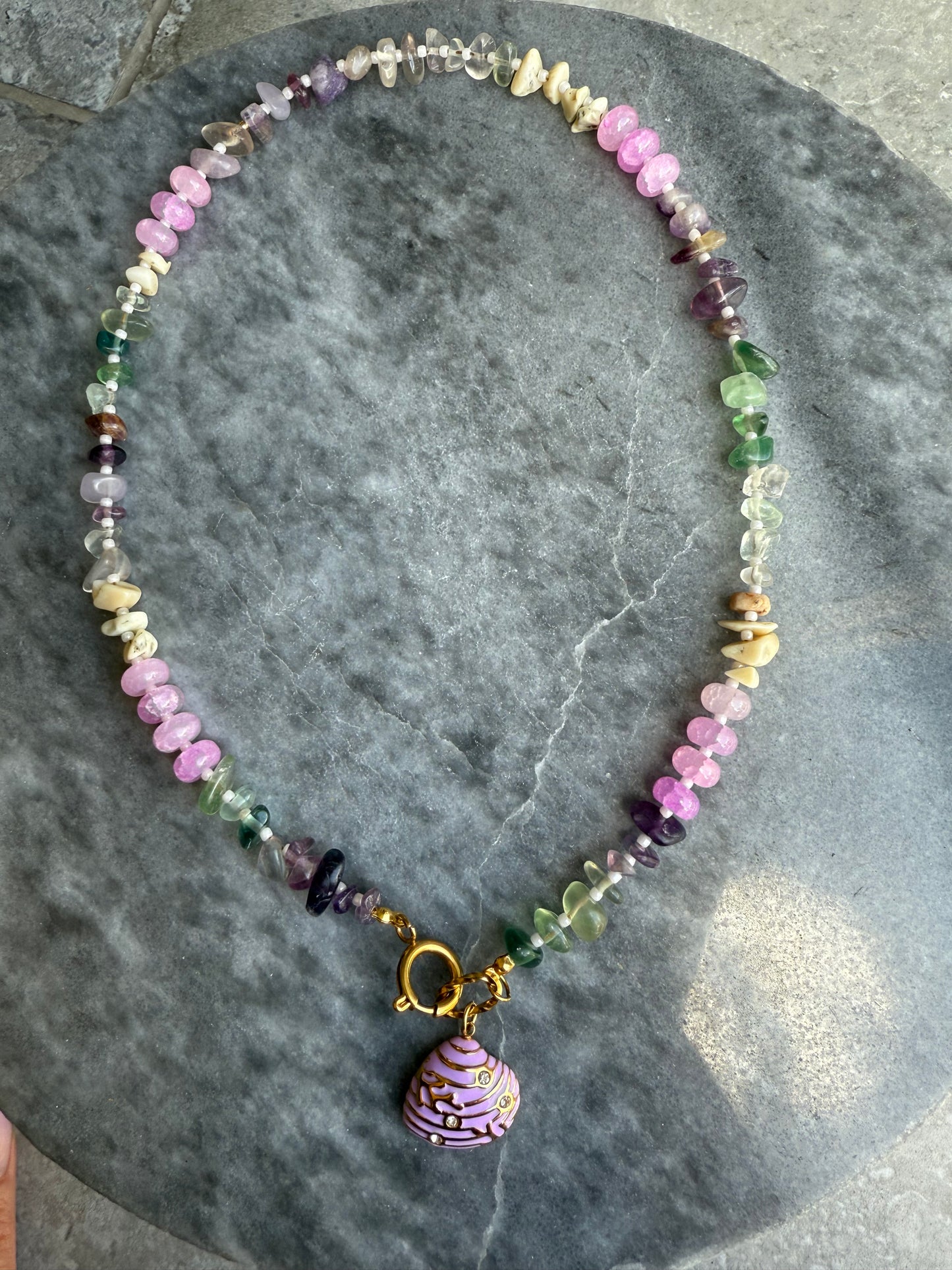 Kralen ketting met bedel summer 1