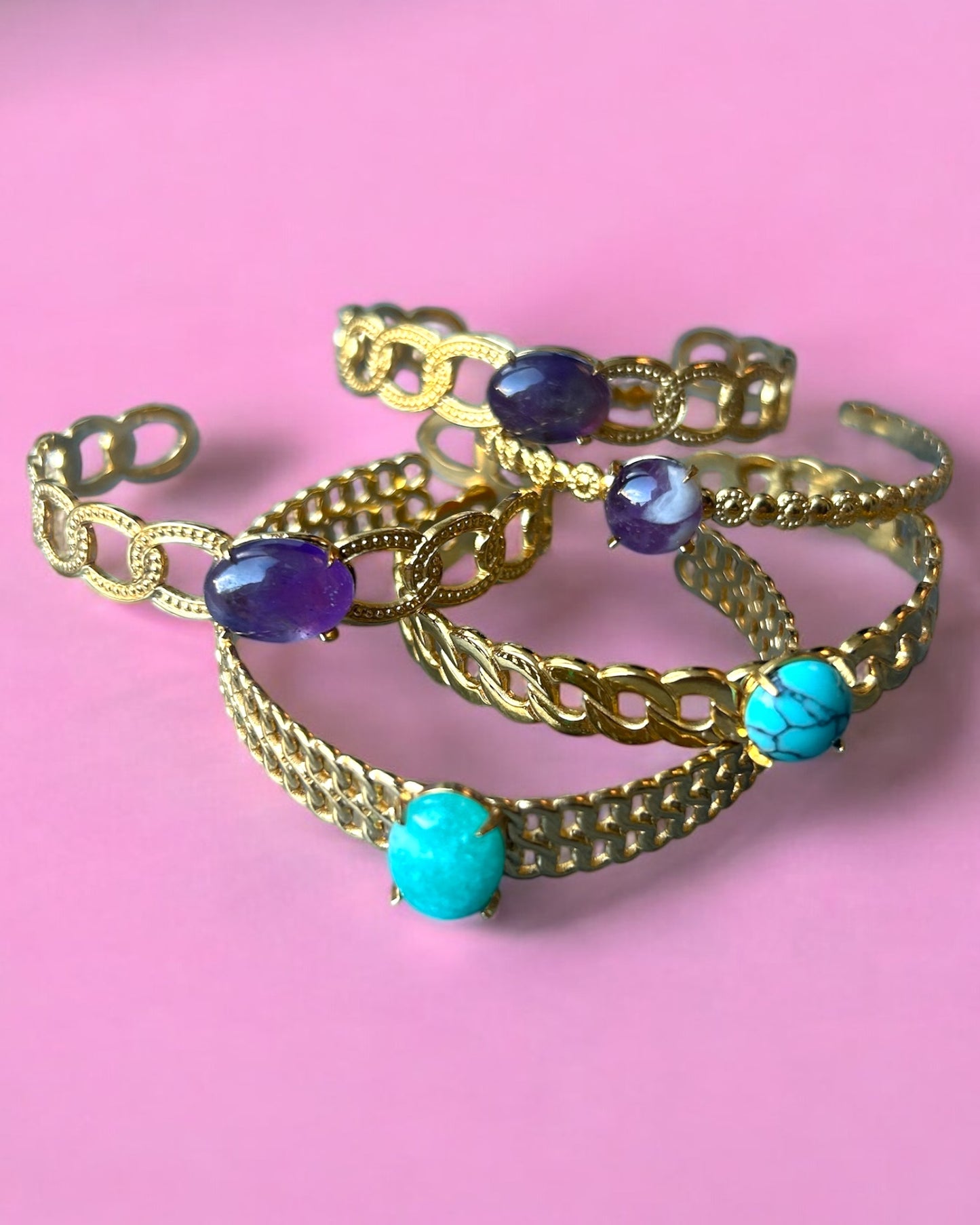 Bangle Stone paars