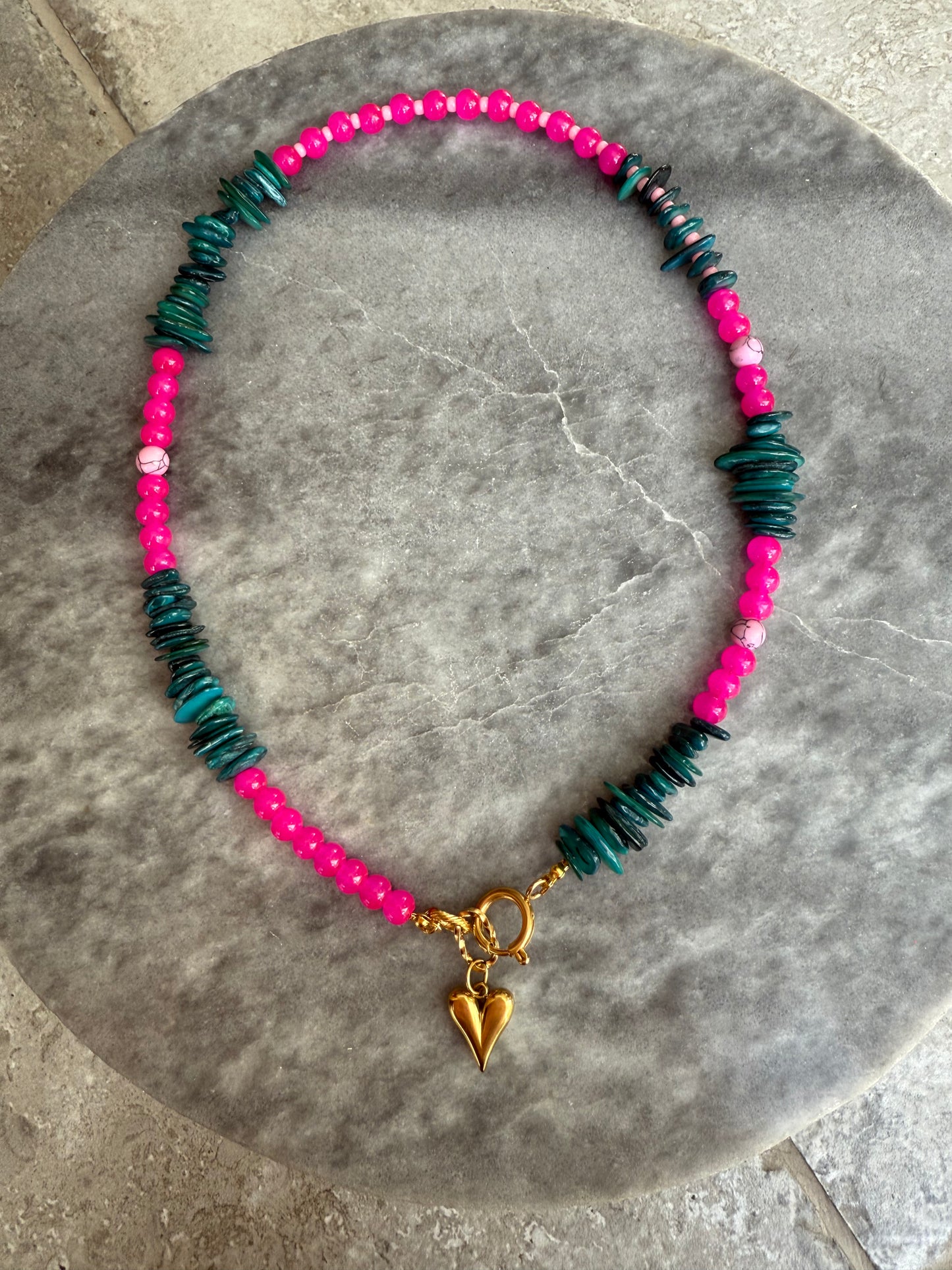 Kralen ketting met bedel summer 2