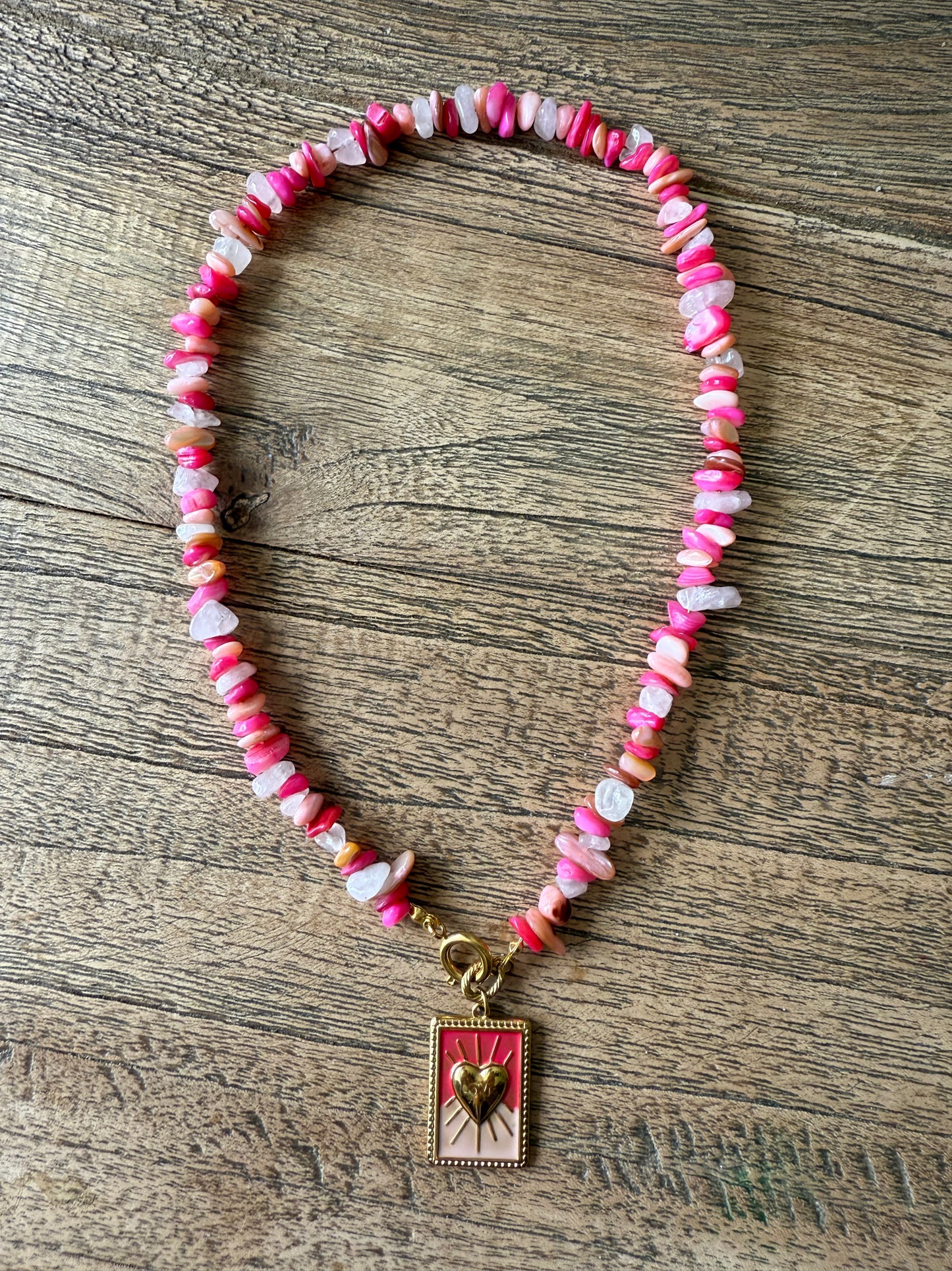 Kralen ketting met bedel summer 5