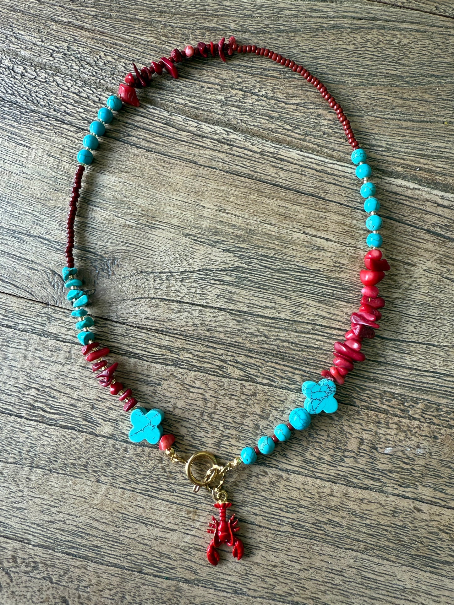 Kralen ketting met bedel summer 6