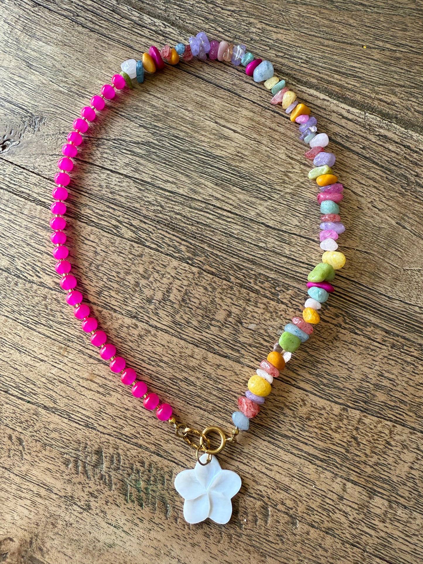 Kralen ketting met bedel summer 8