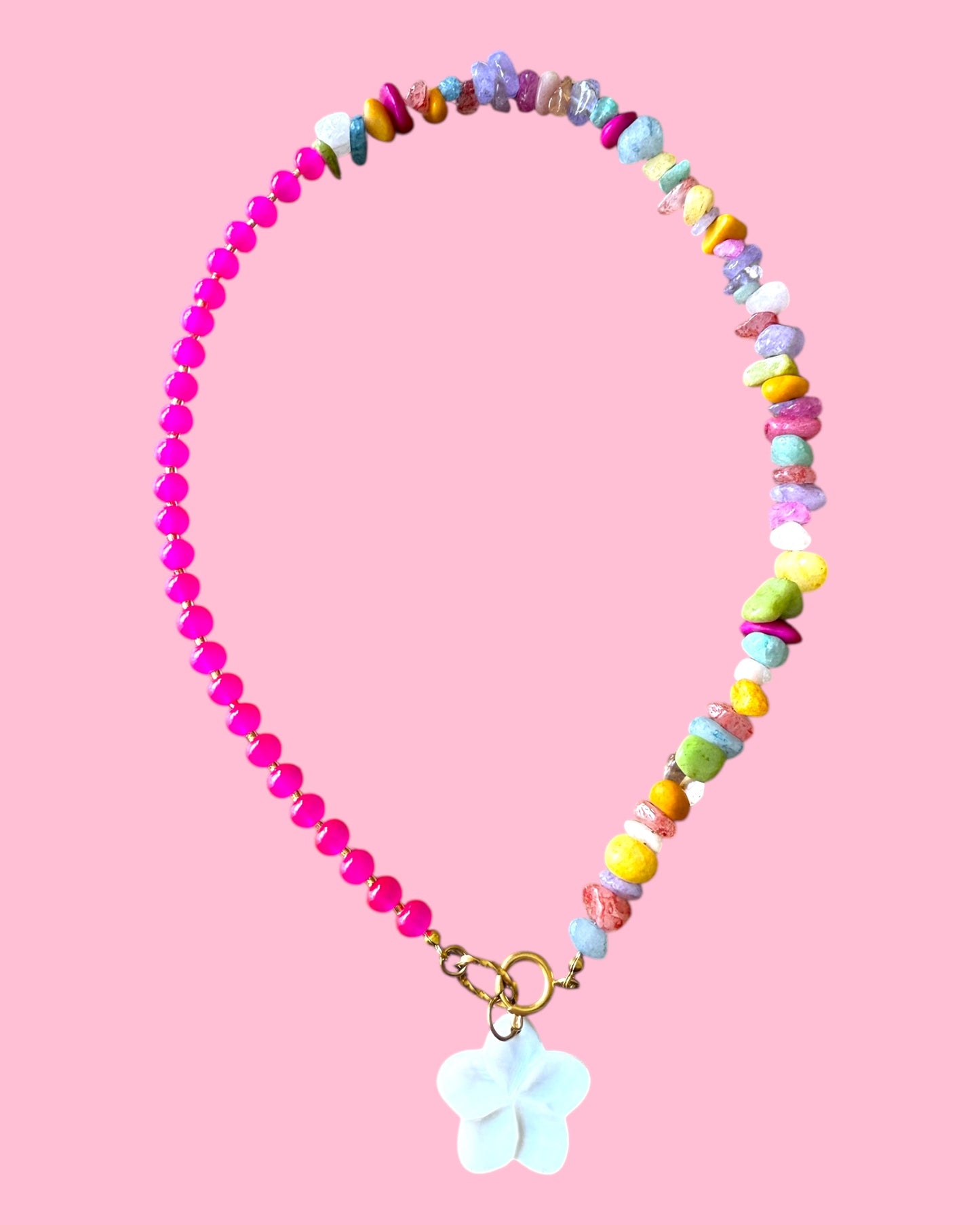 Kralen ketting met bedel summer 8
