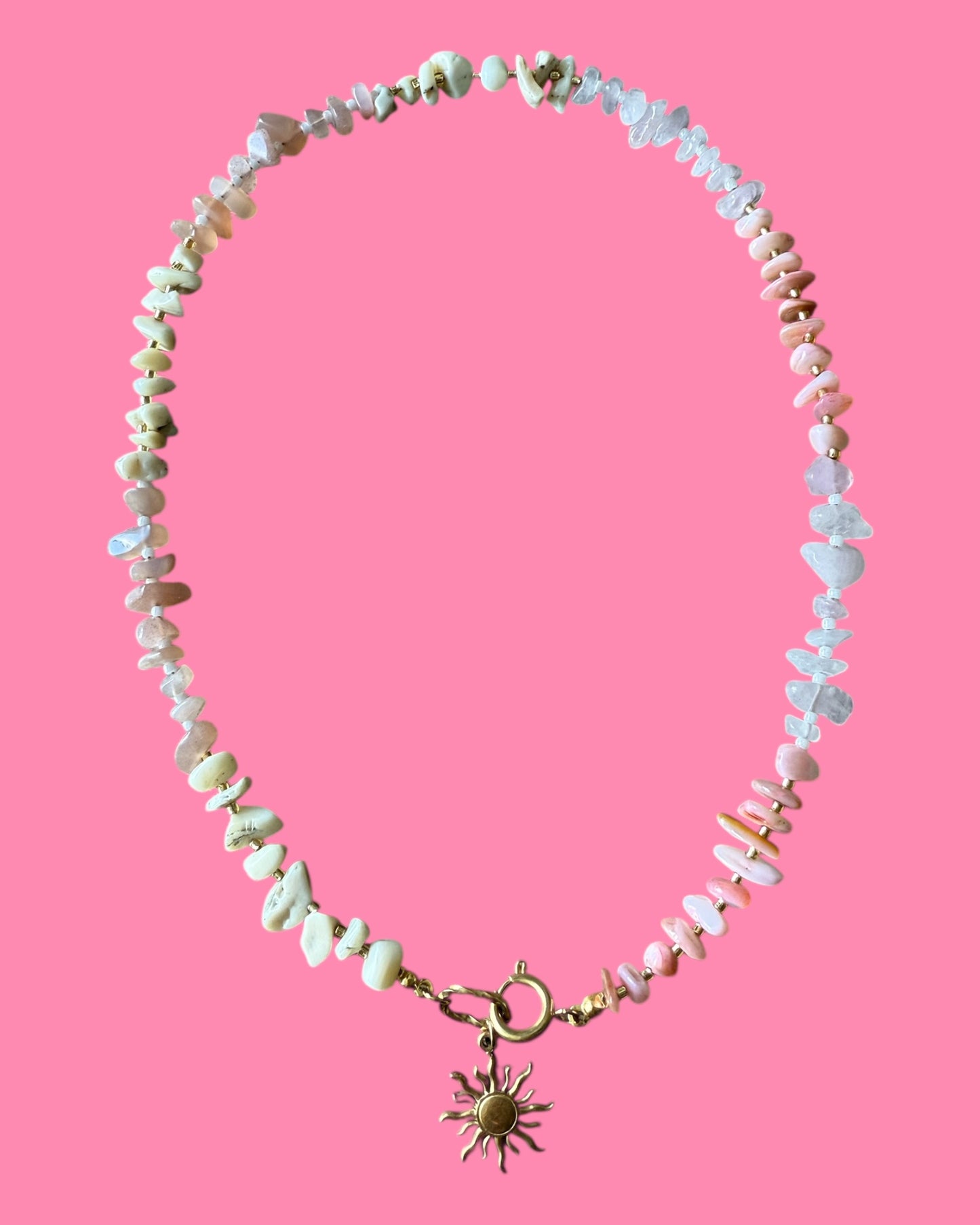 Kralen ketting met bedel summer 10