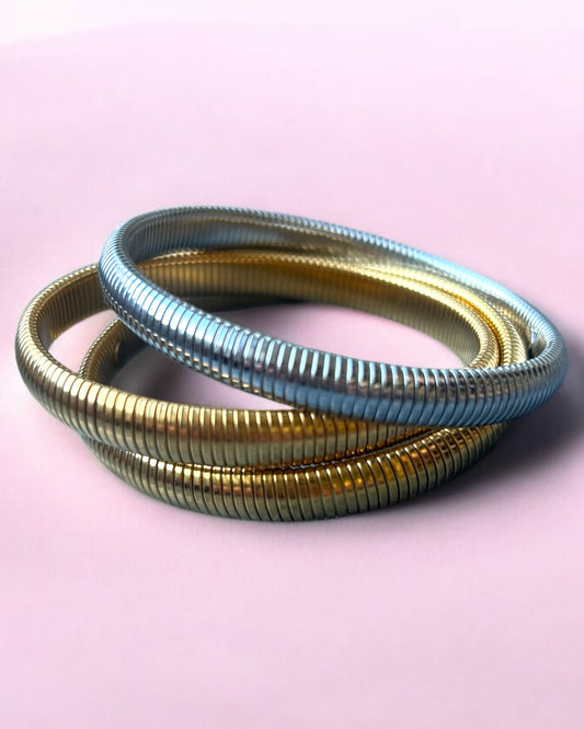 Bangle zilver dun