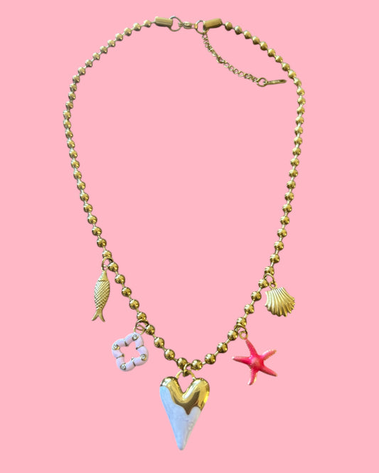 Bedelketting Pink