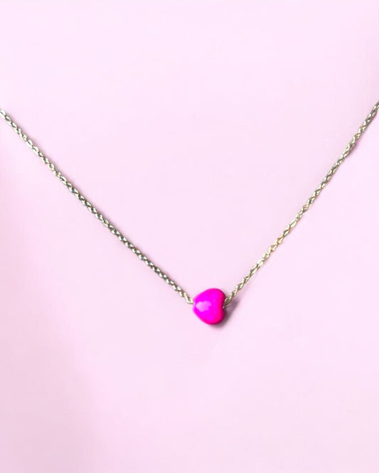 Ketting Minimalist Hartje Roze