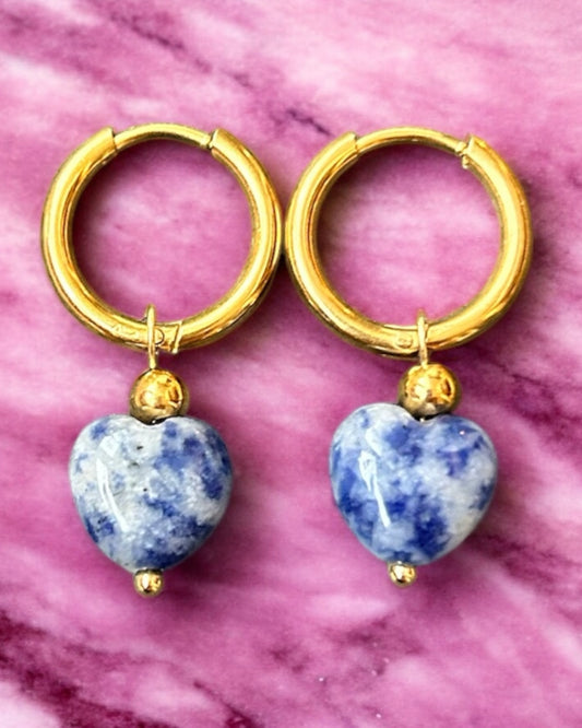 Oorbel Hart Lapis Lazuli