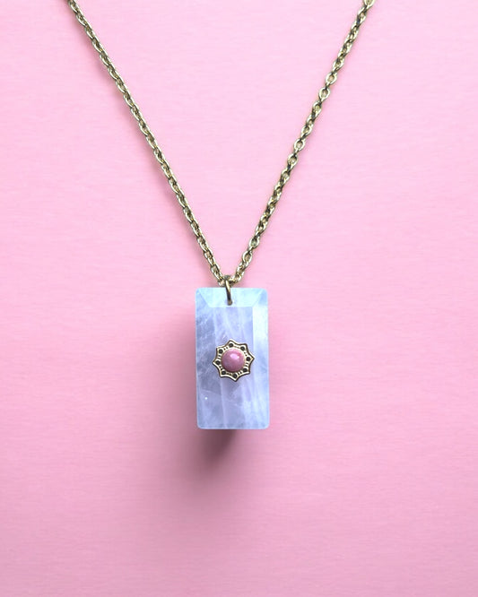 Ketting Aura Rozenkwarts