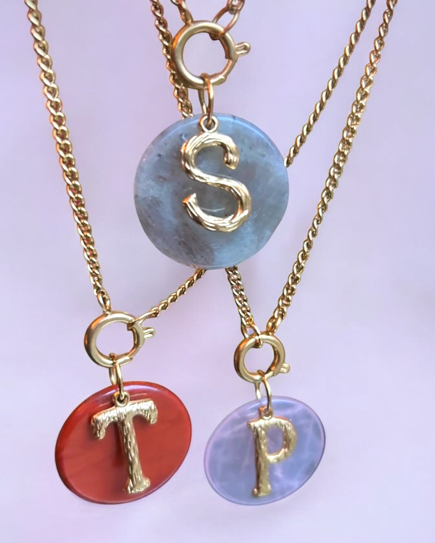 GEMSTONE Initiaal Ketting
