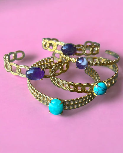 Bangle Stone paars