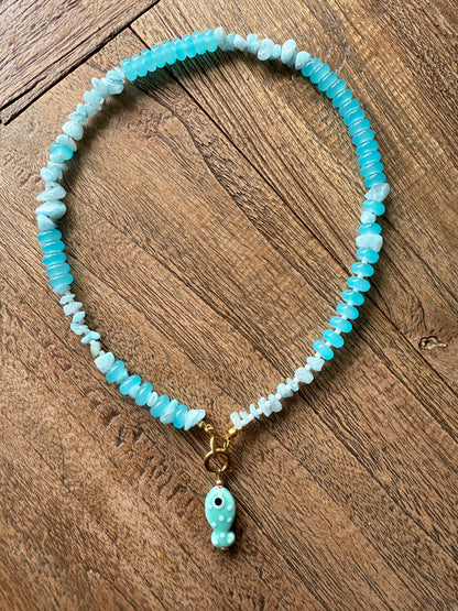 Kralen ketting met bedel summer 3