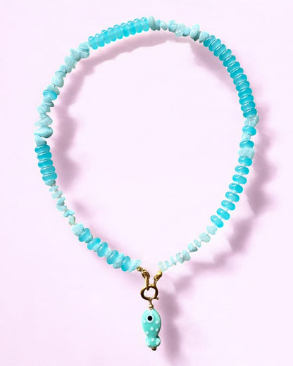 Kralen ketting met bedel summer 3