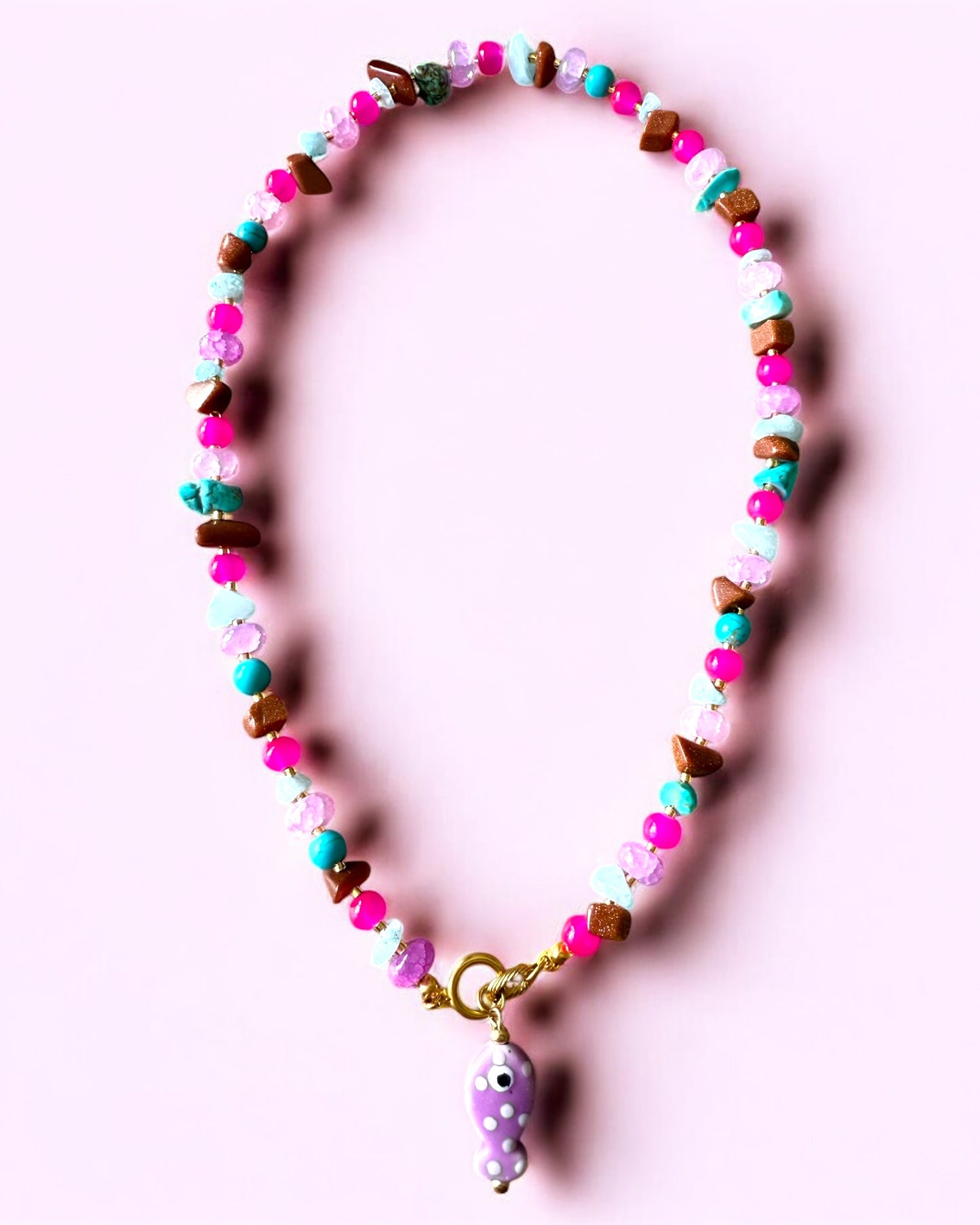 Kralen ketting met bedel summer 4