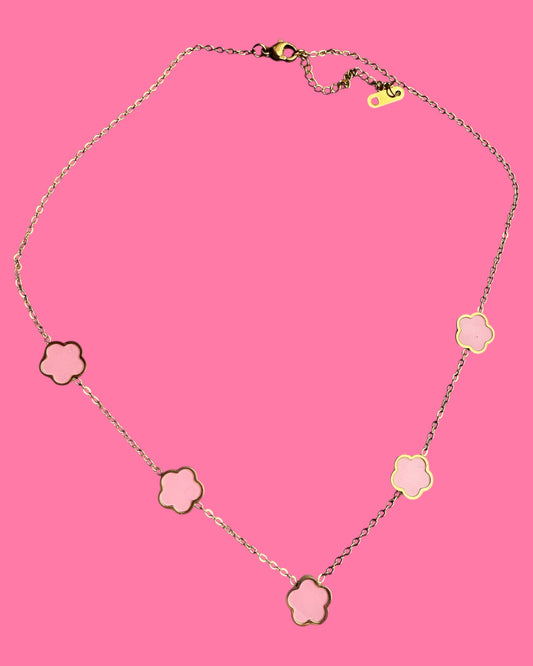 Ketting roze klaver